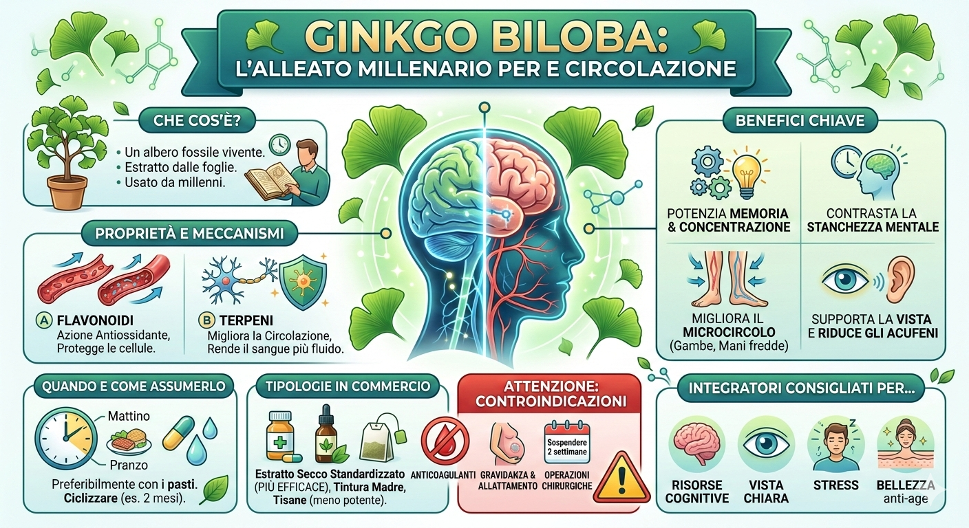 Infografica ginkgo biloba 