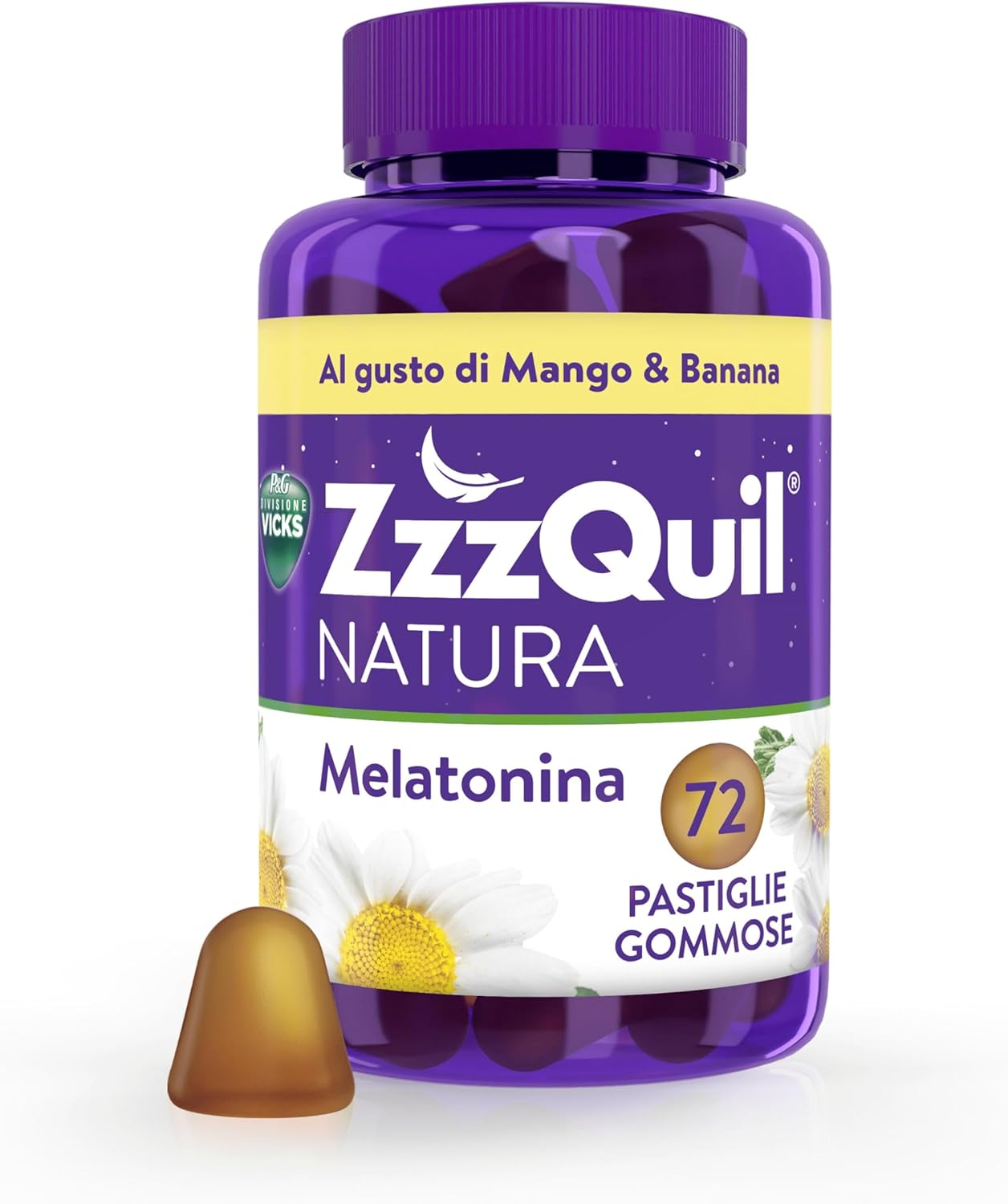 ZzzQuil Natura Melatonina - Integratore per Dormire Gusto Mango e Banana