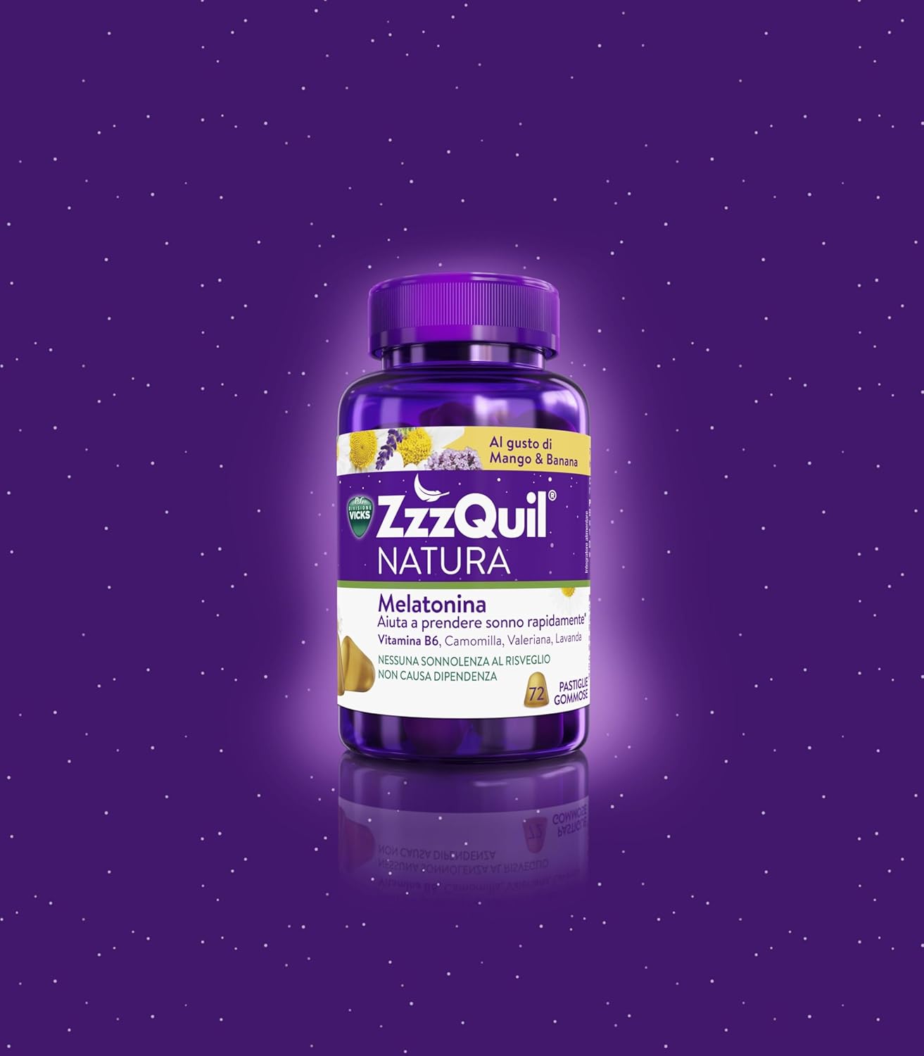 ZzzQuil Natura Melatonina - Integratore per Dormire Gusto Mango e Banana immagine 2