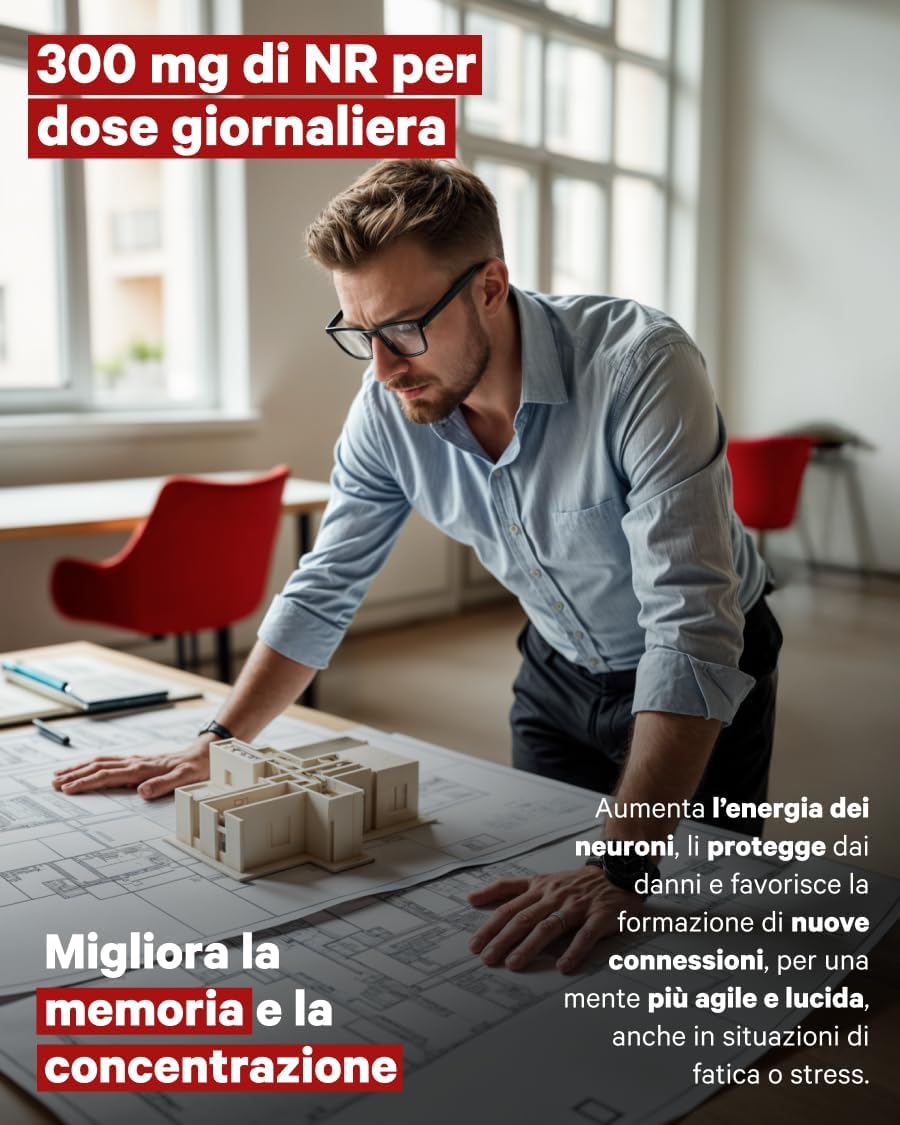 Nicotinamide Riboside 300 mg – Booster NAD+ per Longevità ed Energia Cellulare immagine 3